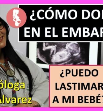 ¿Qué pasa si me duermo sobre mi panza de embarazada?